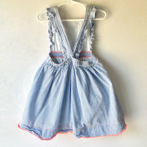 Mini Boden Seersucker Pinafore Dress Size 4-5 - Picture 8 of 12